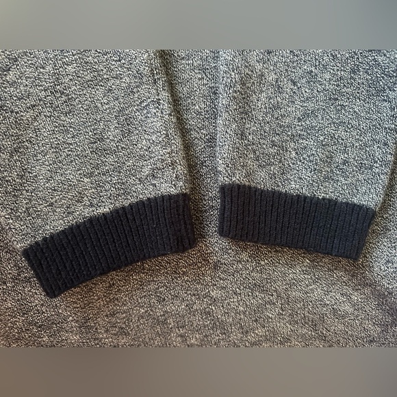 T by Talbots Marled Sweater Dress cowl neck blue gray Medlum - Picture 7 of 9